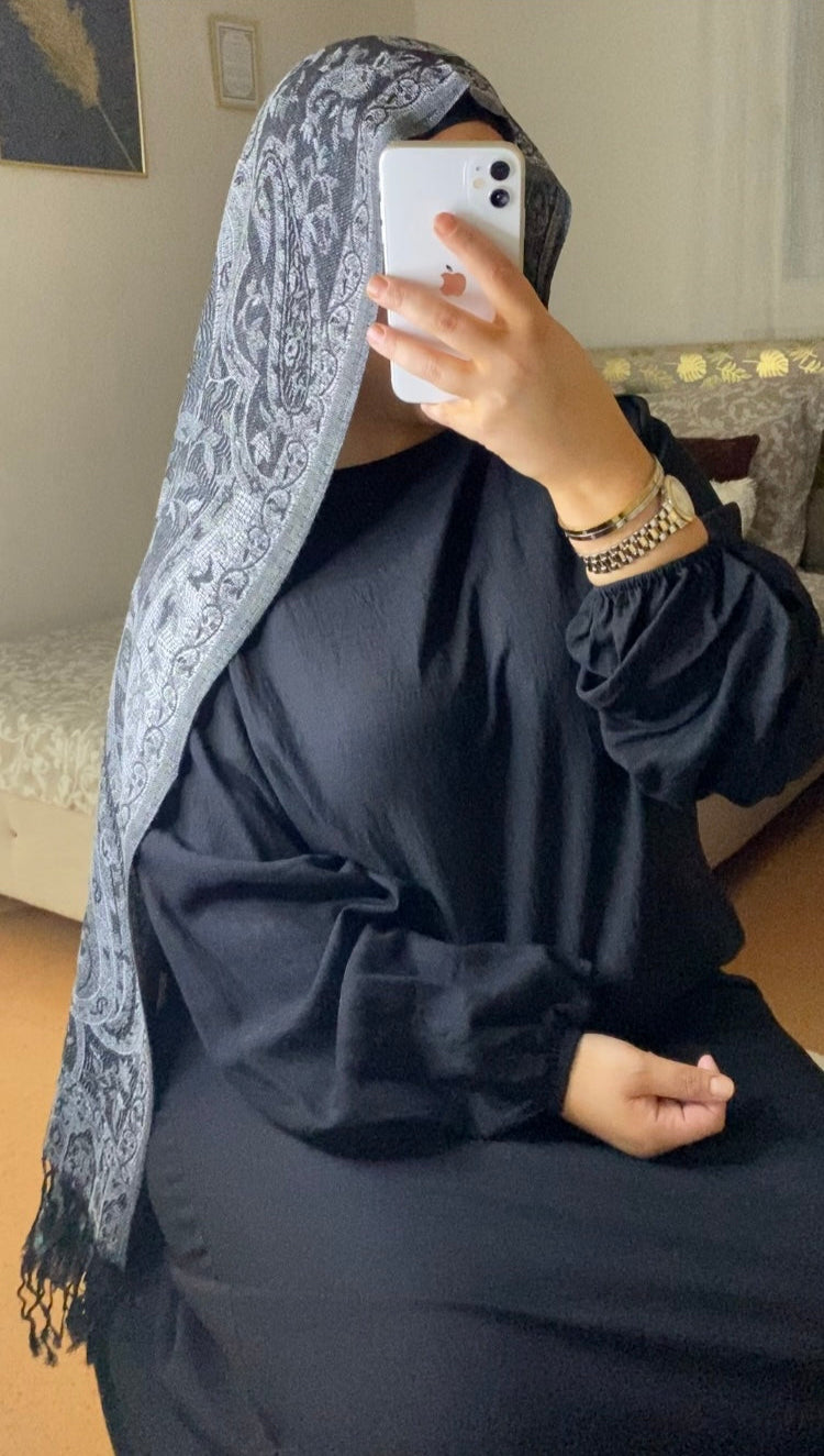 Pashmina noir/blanc